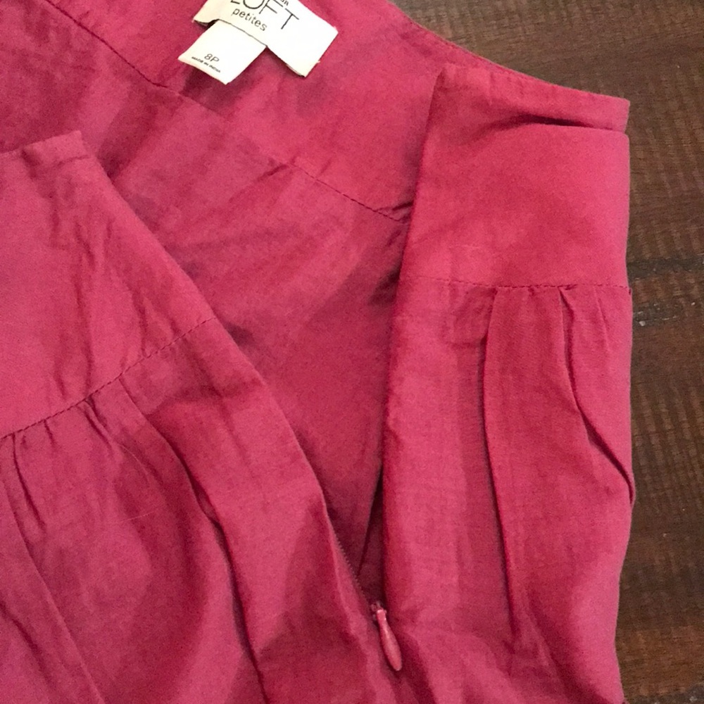 ANN TAYLOR LOFT PETITES Soutache Trimmed A-Line Skirt - Picture 8 of 8